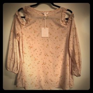 Women’s Lauren Conrad Top, Size Medium, Pink, NWT